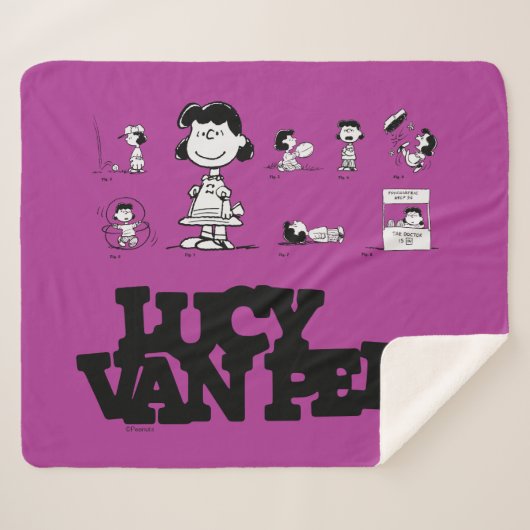 Couverture Sherpa cacahuètes | Lucy (Devant (Horizontal))