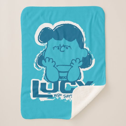 Couverture Sherpa cacahuètes | Lucy Who Says I'm Crabby? ? (Devant)