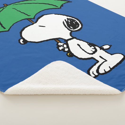 Couverture Sherpa cacahuètes | Parapluie vert Snoopy (3/4)