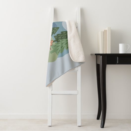 Couverture Sherpa cacahuètes | Site du camp de Snoopy & Woodstock (En situation)