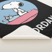 Couverture Sherpa cacahuètes | Snoopy à la machine à écrire (3/4)