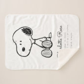 Couverture Sherpa cacahuètes | Snoopy Baby (Devant (Horizontal))
