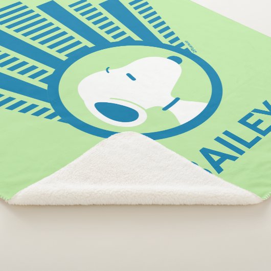 Couverture Sherpa cacahuètes | Snoopy Blue Deco Dreams (3/4)
