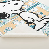 Couverture Sherpa cacahuètes | Snoopy Comic Motif (3/4)