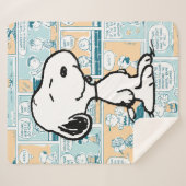 Couverture Sherpa cacahuètes | Snoopy Comic Motif (Devant (Horizontal))