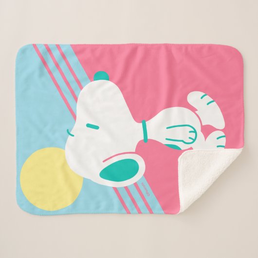 Couverture Sherpa cacahuètes | Snoopy Deco Dreams Sun (Devant (Horizontal))