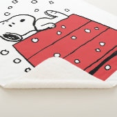 Couverture Sherpa cacahuètes | Snoopy Doghouse Snowflakes (3/4)
