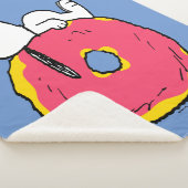 Couverture Sherpa cacahuètes | Snoopy Donut rose (3/4)