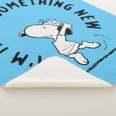 Couverture Sherpa cacahuètes | Snoopy Essayer Quelque Chose De Nouve (3/4)