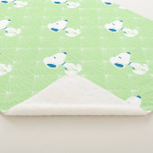 Couverture Sherpa cacahuètes | Snoopy Green Deco Dreams (3/4)