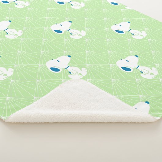 Couverture Sherpa cacahuètes | Snoopy Green Deco Dreams (3/4)