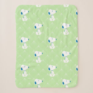 Couverture Sherpa cacahuètes Snoopy Green Deco Dreams