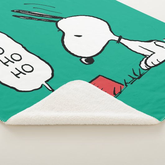 Couverture Sherpa cacahuètes | Snoopy Ho Ho Ho Plat alimentaire (3/4)