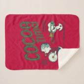 Couverture Sherpa cacahuètes | Snoopy & Linus Cocoa Time (Devant (Horizontal))