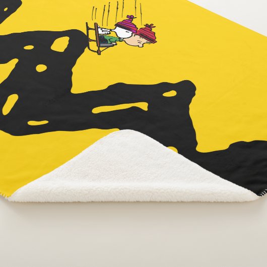 Couverture Sherpa cacahuètes | Snoopy & Linus Sled Ride (3/4)