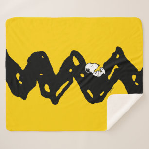 Couverture Sherpa cacahuètes   Snoopy Nap