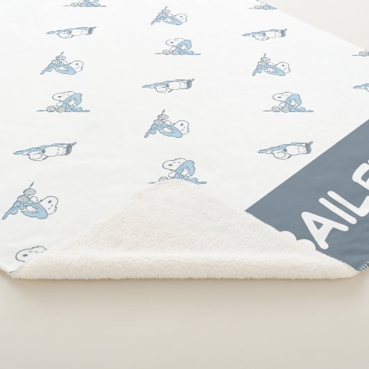 Couverture Sherpa cacahuètes | Snoopy Nap Time Motif (3/4)