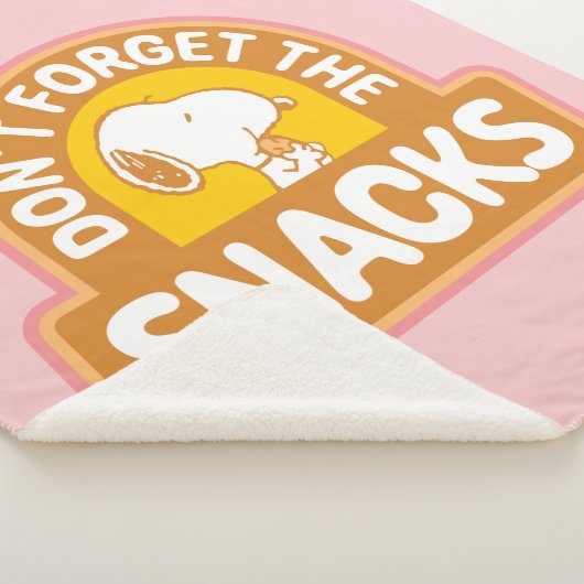 Couverture Sherpa cacahuètes | Snoopy N'oubliez pas les snacks (3/4)