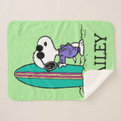 Couverture Sherpa cacahuètes | Snoopy Ocean High Tide (Devant (Horizontal))