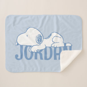 Couverture Sherpa cacahuètes   Snoopy Pastel Baby