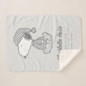 Couverture Sherpa cacahuètes | Snoopy Polka Dot Pajamas Baby (Devant (Horizontal))