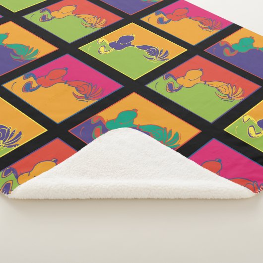 Couverture Sherpa cacahuètes | Snoopy Pop Art Moderne (3/4)