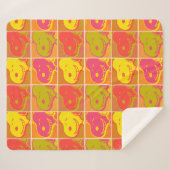 Couverture Sherpa cacahuètes | Snoopy Pop Art Motif (Devant (Horizontal))