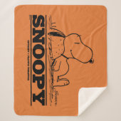 Couverture Sherpa cacahuètes | Snoopy Reest Break (Devant)