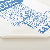 Couverture Sherpa cacahuètes | Snoopy Sentiment Bleu Est OK Aussi (3/4)