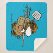 Couverture Sherpa cacahuètes | Snoopy Snow Warrior (Devant)