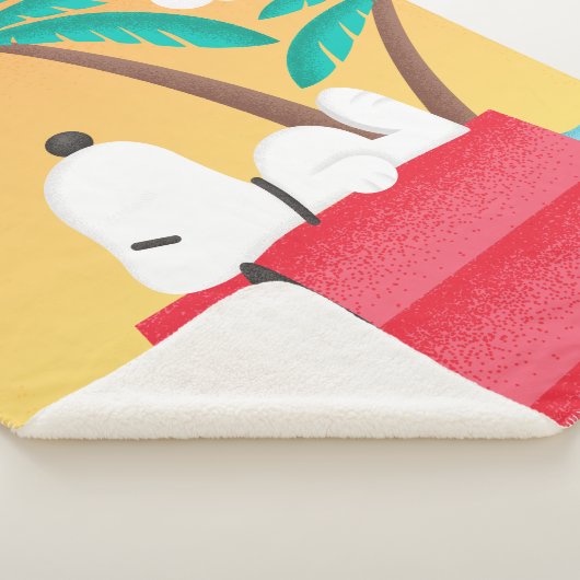 Couverture Sherpa cacahuètes | Snoopy Tropical Deco Dreams (3/4)