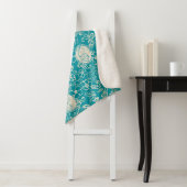 Couverture Sherpa cacahuètes | Snoopy Turquoise Tropical Beach Motif (En situation)