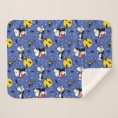 Couverture Sherpa cacahuètes | Snoopy Vampire Motif (Devant (Horizontal))