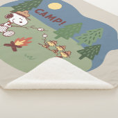 Couverture Sherpa cacahuètes | Snoopy & Woodstock au feu de camp (3/4)
