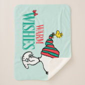 Couverture Sherpa cacahuètes | Snoopy & Woodstock Chaleurs (Devant)