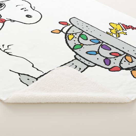 Couverture Sherpa cacahuètes | Snoopy & Woodstock Froid Birdbath (3/4)