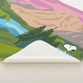 Couverture Sherpa cacahuètes | Snoopy & Woodstock Grand extérieur (3/4)