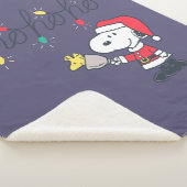 Couverture Sherpa cacahuètes | Snoopy & Woodstock Ho Ho Ho (3/4)