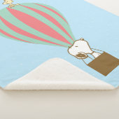 Couverture Sherpa cacahuètes | Snoopy & Woodstock Hot Air Balloon (3/4)