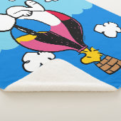 Couverture Sherpa cacahuètes | Snoopy & Woodstock Hot Air Balloon (3/4)