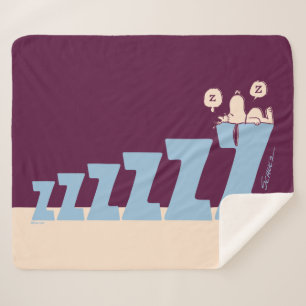 Couverture Sherpa cacahuètes   Snoopy & Woodstock Nap