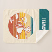 Couverture Sherpa cacahuètes | Snoopy & Woodstock Ski Trip (Devant (Horizontal))