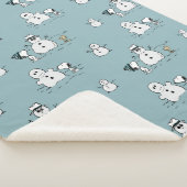 Couverture Sherpa cacahuètes | Snoopy & Woodstock Winter Break Motif (3/4)