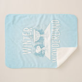 Couverture Sherpa cacahuètes | Snoopy & Woodstock Winter Wonderland (Devant (Horizontal))
