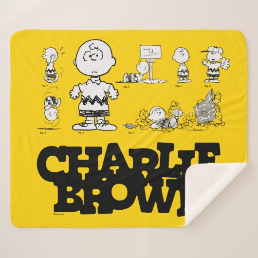 Couverture Sherpa cacahuètes | Toujours Charlie Brown (Devant (Horizontal))