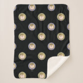 Couverture Sherpa cacahuètes | Visages de Sally (Devant)