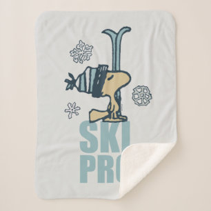 Couverture Sherpa cacahuètes Woodstock Ski Pro