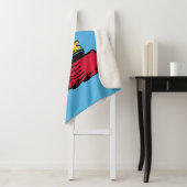 Couverture Sherpa cacahuètes | Woodstock Snoopy Plat Bateau à voile (En situation)