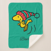 Couverture Sherpa cacahuètes | Woodstock Winter Beanie Casquette (Devant)