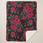 Couverture Sherpa Caché en rose (Devant)